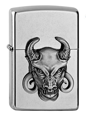 Zippo Pl 28378 Devil Mini Emblema 3D Accendisigari, Ottone, Design 5,83,81,2