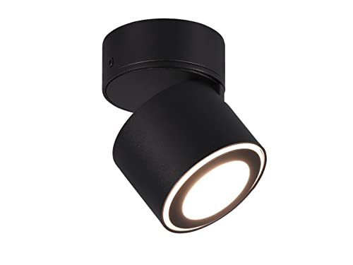 Trio Leuchten Taurus 652910132 - Lampada Da Incasso A Soffitto, In Metallo Nero Opaco, Con 3,5 Watt + Led Da 1,5 Watt