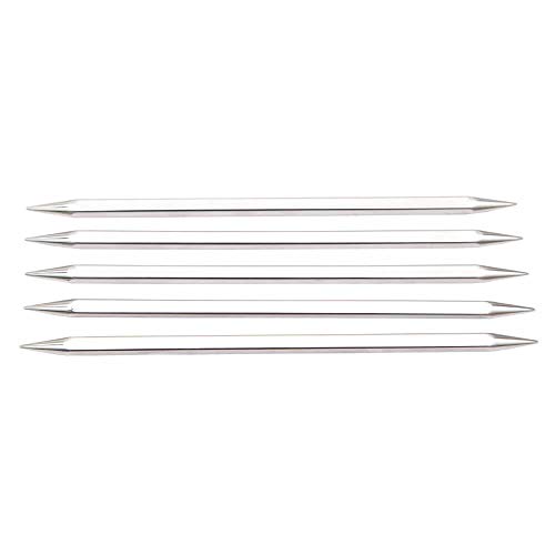 Knitpro 20 Cm X 6,5 Mm Punto Cubics Nova Doppia Needles Brillante Ottone