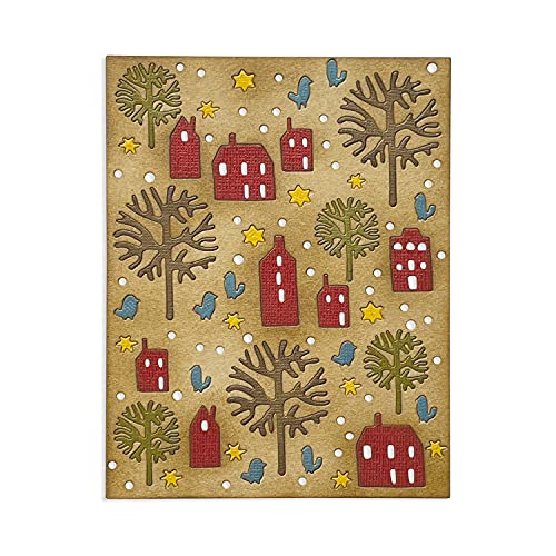 Sizzix Thinlits Die Countryside Di Tim Holtz, 665558, Multicolour, Taglia Unica