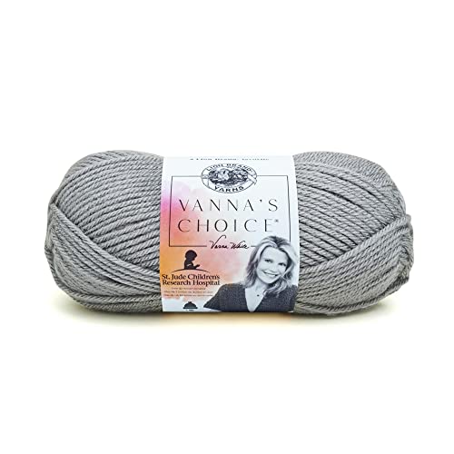 Lion Brand Yarn Company Filo, Grigio Argentato, 156 Unità