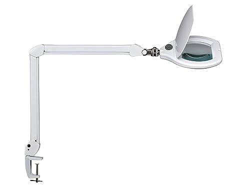 Maul Maulcrys Tal A Led, Lente Di Ingrandimento Luce Dimmerabile, Metallo, 17 Watts, Bianco, 84 X 26 X 51 Cm