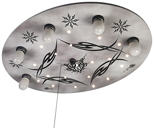 Niermann Standby Lampada Da Soffitto Gothic, Legno, E14, 40 W, Multi Color, 71 X 53 X 7 Cm