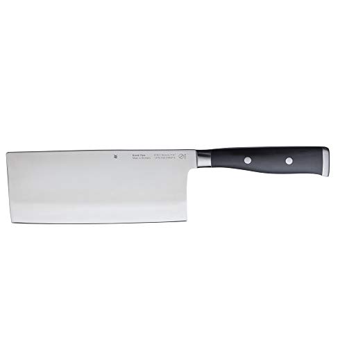 Wmf Grand Class - Coltello Da Cucina Cinese 31,5 Cm, Lama Speciale In Acciaio Forgiato, Performance Cut, Manico Rivettato, Lama 18,5 Cm