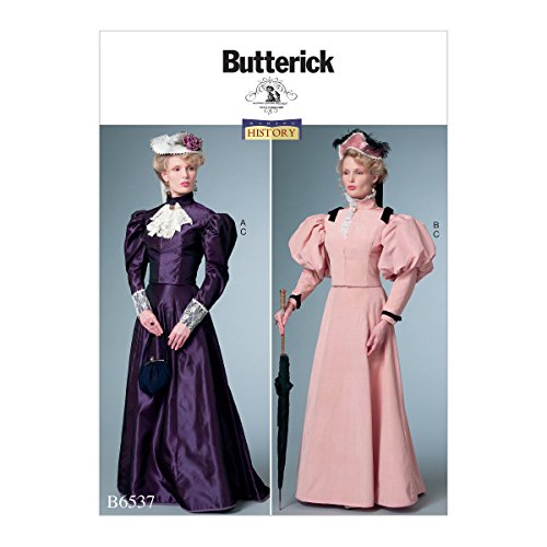 Butterick Patterns 6537-Cartamodello Per Costume Da Donna, Formato A5, Fazzoletto, Multicolore, 17.00 X 0.5 X 22.00 Cm