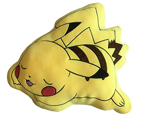 Hômadict Cuscino Pokemon Pikatchu Dormant - Peluche Di Alta Qualità, Ultra Morbido E Piacevole Da Spremere - Per Fan E Appassionato - Con Licenza Uffi