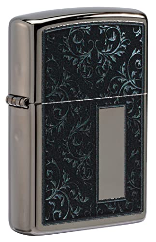 Zippo Accendino, Ghiaccio Nero, Taglia Unica