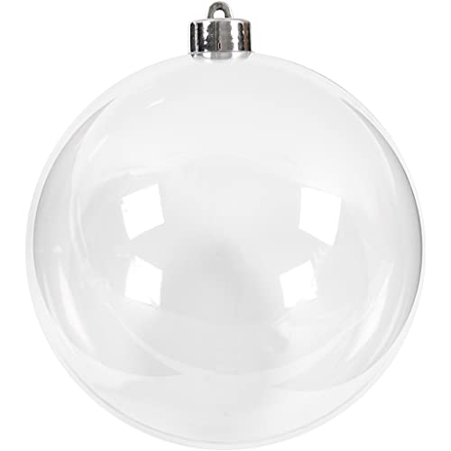 Creativ Company 52118 - Pallina Di Natale Ornamento In Plastica Trasparente 1Pezzo(I) Decorazione Natalizia
