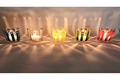 Vaschetta 6 Bicchieri Assortiti Per Candele