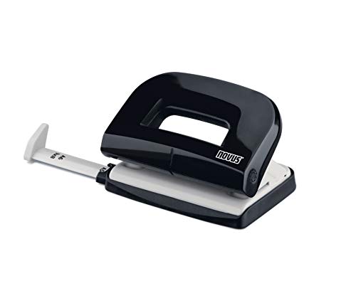 Novus E 210 - Perforatore, Capacità 10 Fogli, Passo 8 Cm, Colore: Nero/Grigio