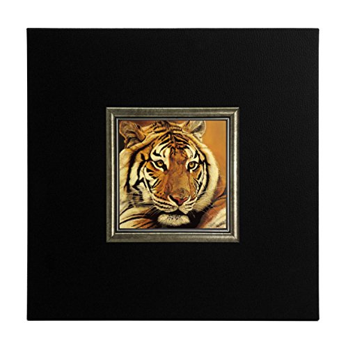 Ergo-Paul Igp2708-E1 – 80 Cz2 – 40 X 40 X 1,5 Ritratto D 'Aliba, Paper/Eco Leather/Wood, Black, 40.0 X 40.0 X 1.5 Cm