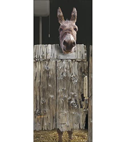 Plage 141005 Adesivo Per Pareti E Porte, Formato Grande, Trompe L'Oeil Porta-Culo, 204 X 83 Cm