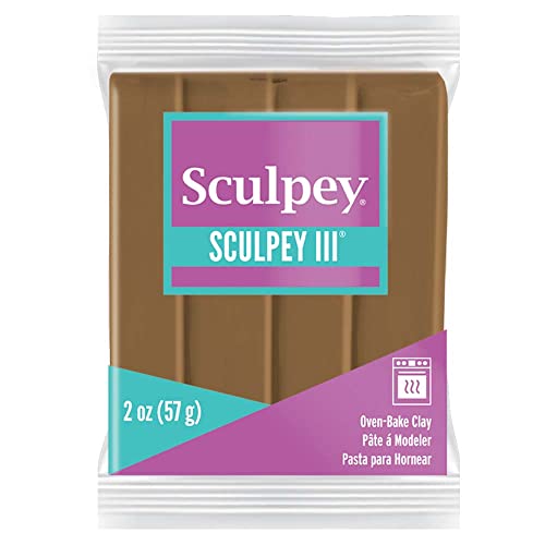 Sculpey 571177-Argilla Da Forno, 57 G, Argilla, Nocciola, Unità