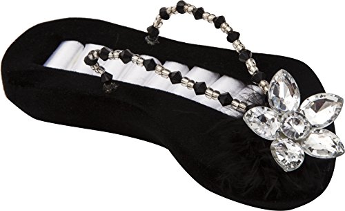 Mauro Ferretti Nessuno Portabigiotteria Scarpetta Nera, 17 X 7.8 X 5.5 Cm, Resina, Nero, 17X7.8X5.5 Cm