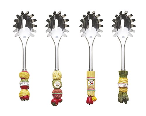 Excelsa Lollypop Servispaghetti, Acciaio, Multicolore, 27X7X5 Cm