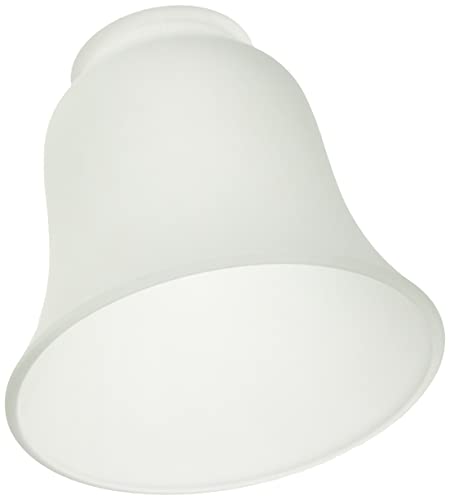 Westinghouse 8703640 Paralume Frosted Bell Shade, Vetro, Bianco