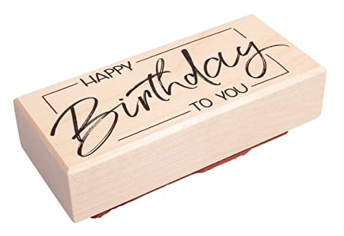 Rayher Timbro "Happy Birthday To You", 4X9Cm, 29245000