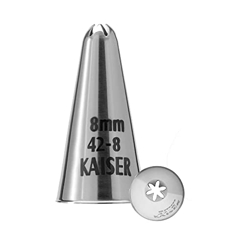 Kaiser Original Profi Deko-Center Ugello A Stella, Chiuso, Inossidabile, Acciaio Inox, Gr 2