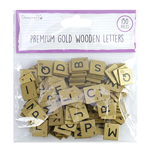 Dovecraft Dcbs227 Wooden Letters-Gold, Multifarben, One Size