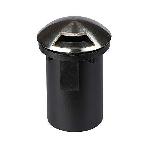V-Tac Vt-7678-1 Portafaretto A Incasso Segnapasso Calpestabile 1 Fascio Rotondo In Alluminio Mr16 Gu5.3 Ip67 - Sku 8567
