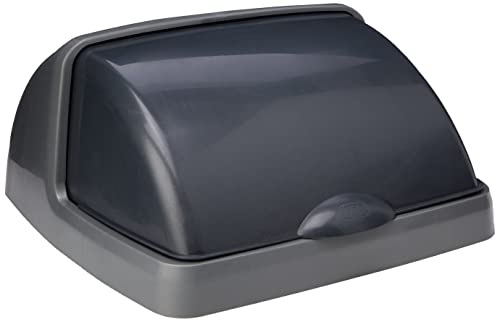 Addis – Pattumiera A Pedale, Plastica, Metallic-Grey, 25L Roll Top