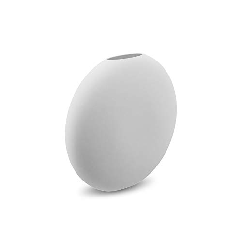 Cooee Design Vaso Pastille In Ceramica Di Colore Bianco, Realizzato A Mano, Diametro: 20 Cm, Altezza: 19 Cm, Hi-028-25-Wh