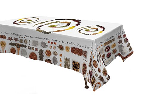 Datex Tv22180 Tovaglia, Panama Di Cotone, Multicolore, 150 X 180 Cm