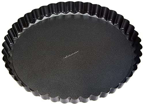 Fmprofessional 21684.0 Stampo Crostata Con Base Removibile, Acciaio, Nero, 31 X 20 X 2 Cm