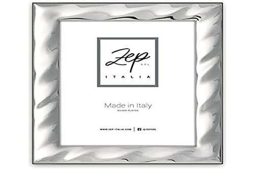Zep Srl Cornice Savona Da Tavolo In Silver Plated Per Foto 20X25, Posizionabile Orizzontalmente. Placcata Argento. Made In Italy
