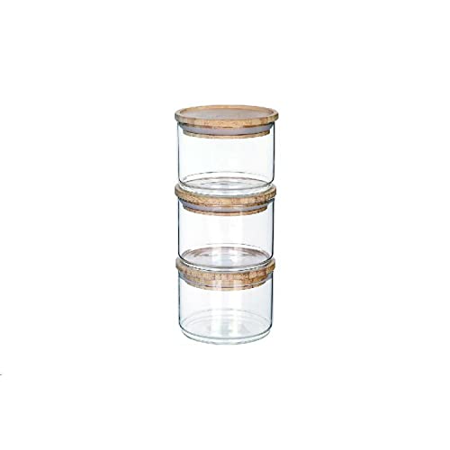 Dkd Home Decor Set Di 3 Barattoli, Estándar