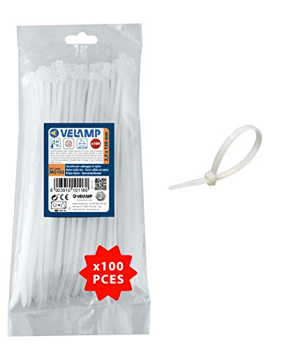 Fascette Per Cablaggio - Stringicavo, Nylon 6.6, Iper Resistenti, Bianco, 2,5 X 150Mm