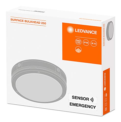 Apparecchio Da Parete E Soffitto Led: Per Soffitto, Parete | Surface Bulkhead 250 Sensor Emergency | 11 |50 W | 220…240 V | Ampiezza Fascio Luminoso: