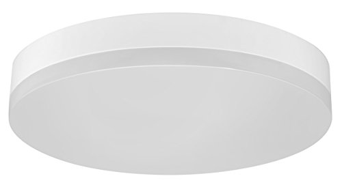 Müller-Licht 20500087 - Lampada Da Parete E Soffitto A Led, Ideale Per Corridoio, Rotondo, Con Sensore Di Movimento E Crepuscolare, 24 W, 3000 K, In P