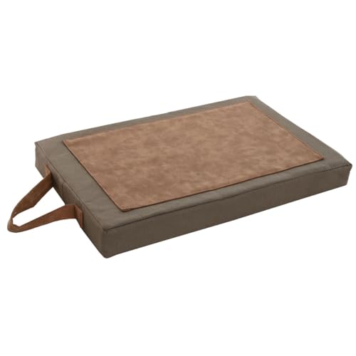 Home Esprit Cuscino Da Pavimento Marrone Cotone Poliestere 40 X 25 X 4 Cm