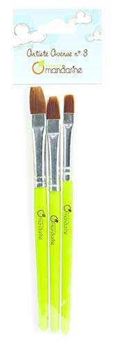 Avenue Mandarine 52530O - Kit Di 3 Pennelli Brosses Sintetici Assortitoti