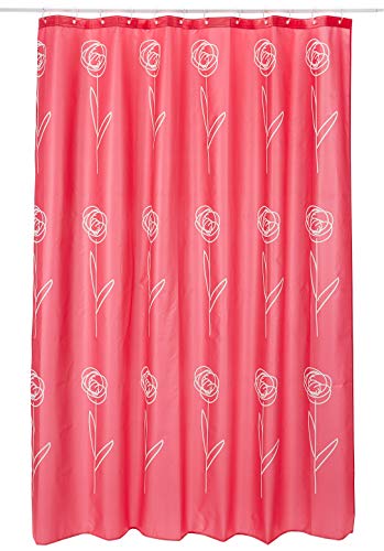 Spirella - Tenda Tessile Vicky Pink, 180 X 200 Cm, 1209161, Colore: Bianco, Standard