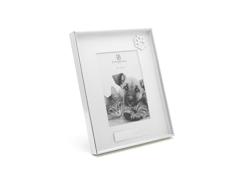 Zilverstad - Cornice Per Foto Ricordo Animale Domestico Con Zampa 10X15 Pp Placcato In Argento