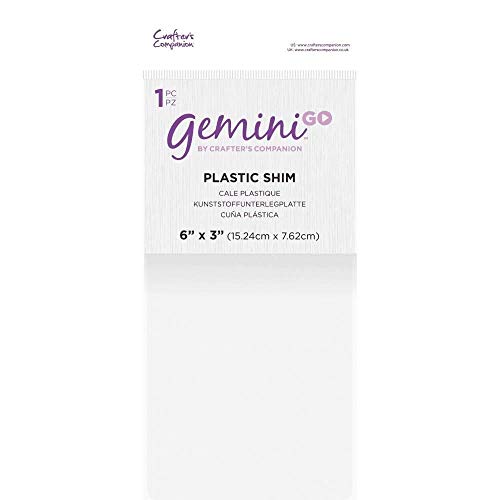 Gemini Gemgo-Acc-Plas Accessori Go Spessore Di Plastica 7.6 X 15.2 Cm, Transparent, 3 X 6-Inch