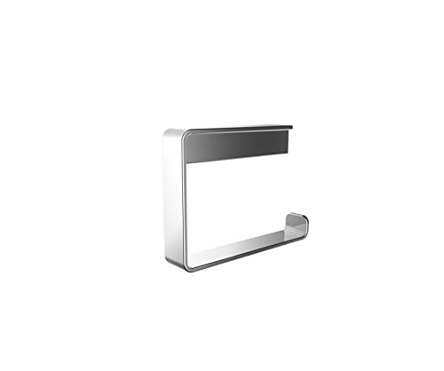 Emco Loft - Porta Rotolo Di Carta Igienica Da Parete, Moderno Senza Coperchio, In Alluminio, Cromato