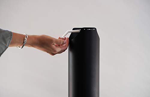 Ox Tools Ox Black Aluminium Foot Operated Hand Sanitizer Bollard Poggiapiedi In Alluminio, Colore: Nero, Floor Standing