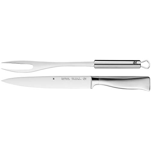 Wmf Bbq Grillset 2-Teilig Tranchierbesteck Aus Fleischmesser Und Fleischgabel, Grillbesteck Für Steak, Fisch, Gemüse, 18/8 Edelstahl