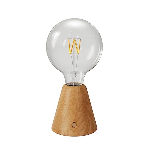 Creative Cables - Lampada Portatile Ricaricabile Cabless01 Con Lampadina Globo G125 - Con Lampadina, Neutro