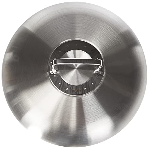 Fissler Copri Piano 28 Cm Coperchio, Acciaio Inossidabile, Argento