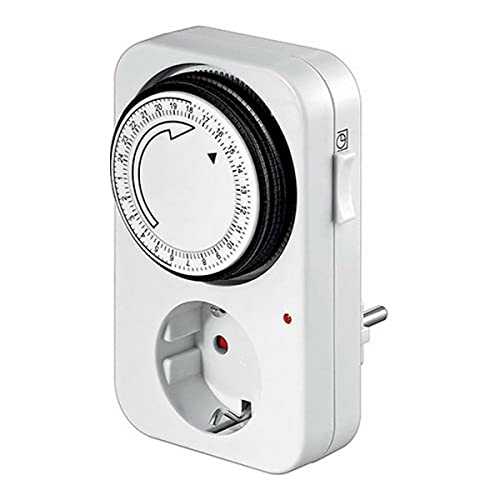 Tm Electron Tmuad100 Spina Timer Con Programmatore Analogico, 96 Passi Di 15 Minuti, Totale 24H, Indicatore Led