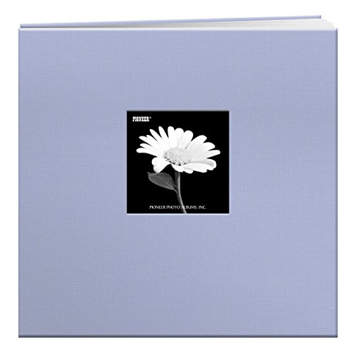 Pioneer 30,5 Cm By 30,5 Cm Book Cloth Cover Postbound Album Con Finestra, Rosso, Heavenly Blue, 12 "X 12"