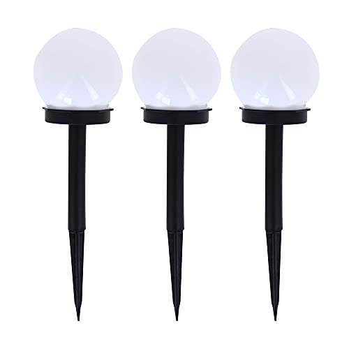 Xanlite Pack Of 3 Solar Led Ball Poles Ip44, Rgb, Autonomy 8H. Pack3So50B, Multicolor