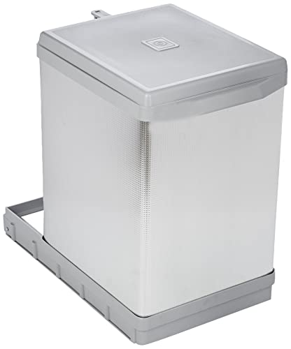 Elletipi Pal609/1All - Pattumiera Estraibile Automatica Per Base, Plastica, 17 L, Grigio, 25 X 41 X 39.5 Cm