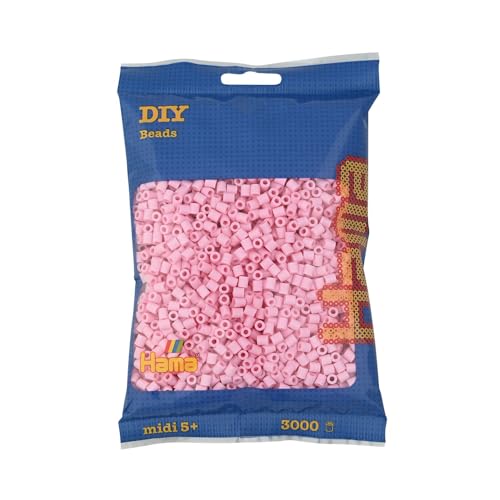 Hama- Perline Misura Media, 201-95, Colore: Rosa