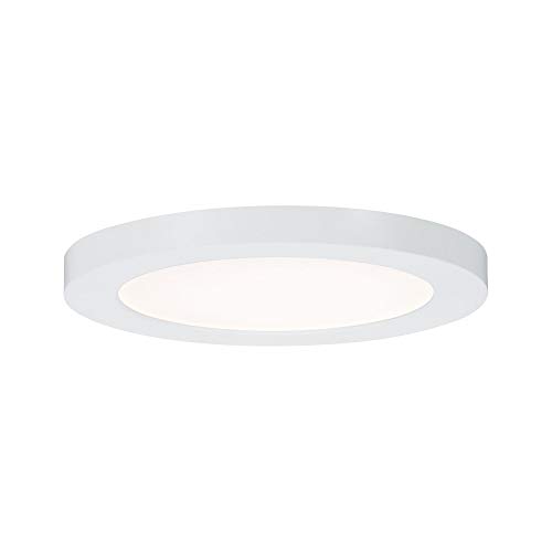 Paulmann Panel 3726 Led Incasso Cover-It Tondo Incl. 1X12 Watt Opaco Pannello Luminoso Plastica 3000 K 12 W, Matt Bianco, Ø 165Mm