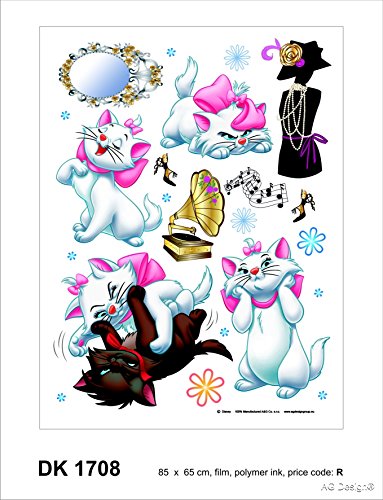 Ag Design Dk 1708 Wall Sticker Disney-Autoadesivo, Multicolor, 65 X 85 Cm